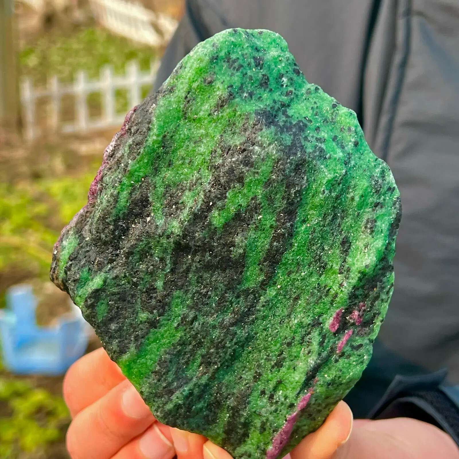 Beautiful Natural Ruby Zoisite Crystal Reiki Healing