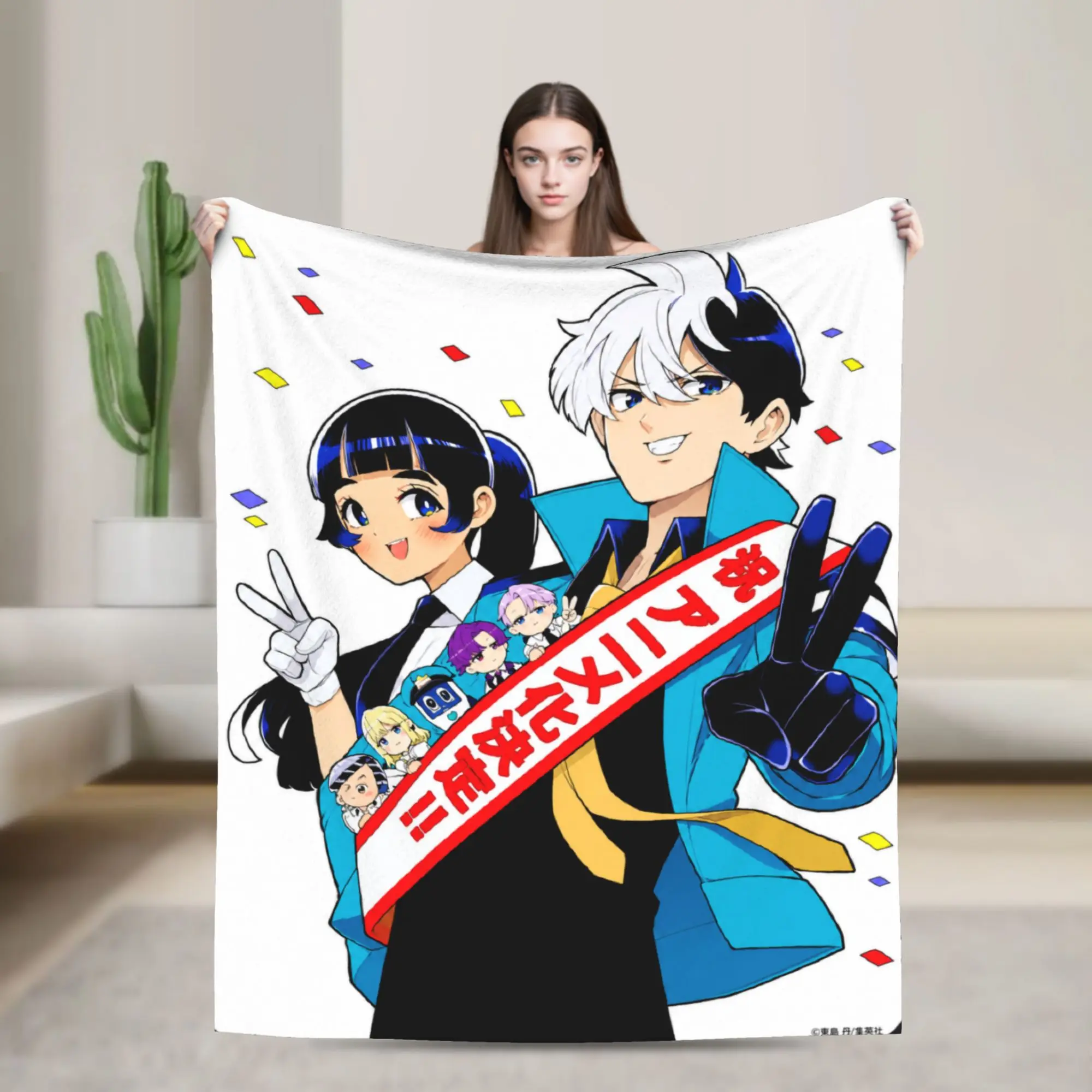 Warm Blankets Travel Office Choujun! Choujou-senpai Bedding Throws  Flannel Bedspread For Couch Chair Sofa Bed Fashion Bed Cover