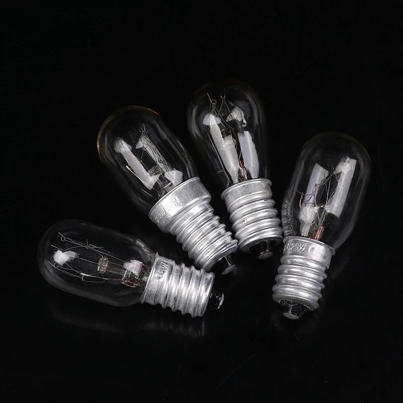 5Pcs E14 Salt Lamp Globe Bulb 10/15/20/25W 220V-230V Incandescent Bulbs Refrigerator Oven Light Bulbs Replacement Bulbs