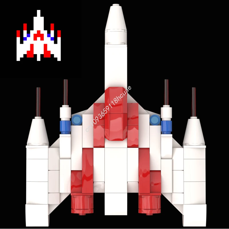 

130 шт. MOC Галага космический корабль развивающие строительные блоки Рождественский подарок детские подарки тонкие движения пластик