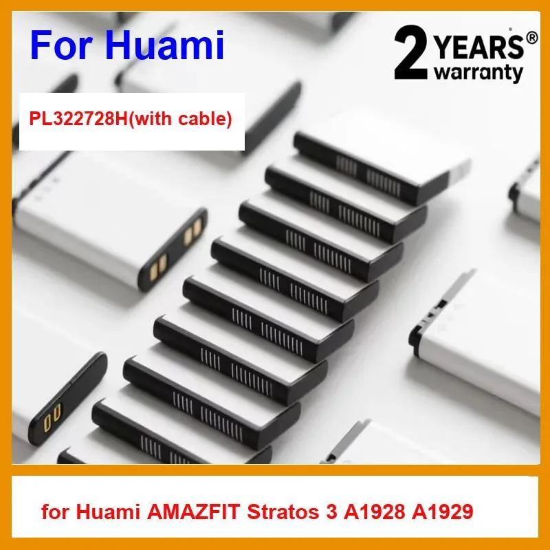 High Performance Watch Battery Rapid Charging For Huami Amazfit Stratos 3 A1928 A1929 PL322728H With Cable 310Mah
