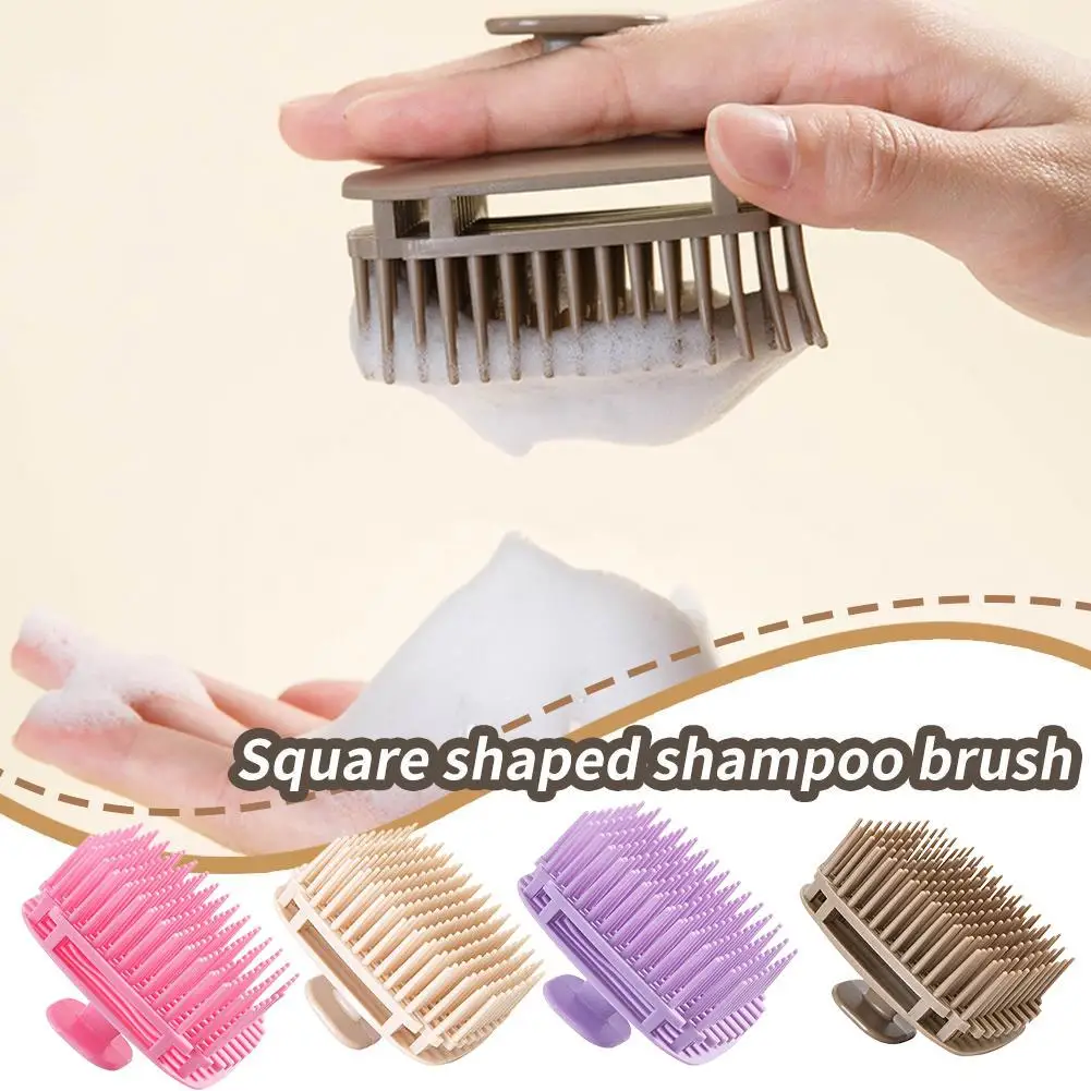 Scalp Massage Shampoo Brush Soft Flexible Bristles Deep Hair Cleansing Anti Slip Ergonomic Handheld Head Spa Washing Massager