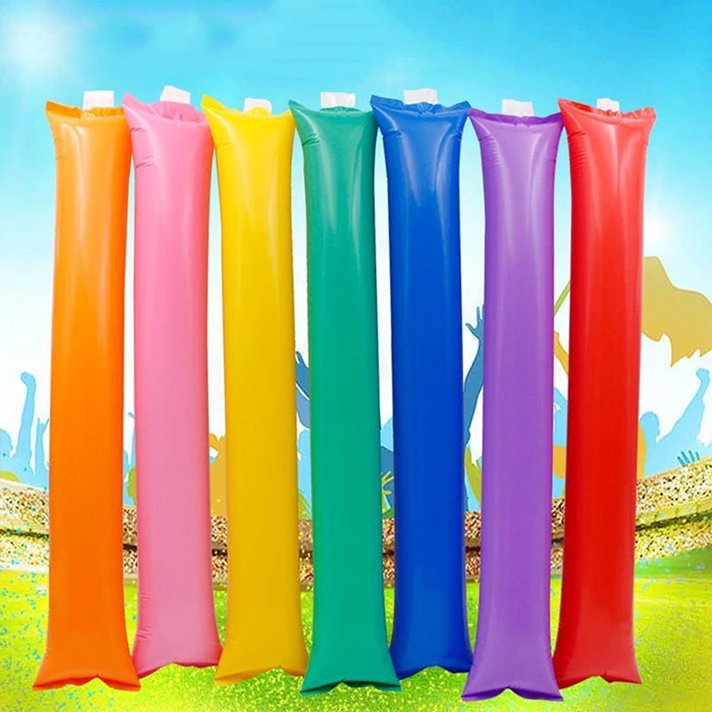 

40pcs Thunder Sticks Inflatable Stadium Noisemakers Cheer Sticks Team Spirit Boom Cheerleading Stick Sporting Events Dance Party