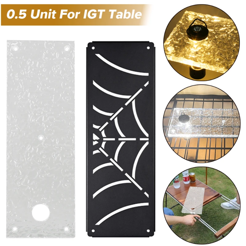 Outdoor 0.5 IGT Table Unit Board Portable Camping Acrylic/Stainless Steel Table Combination Folding Picnic Table for IGT Series