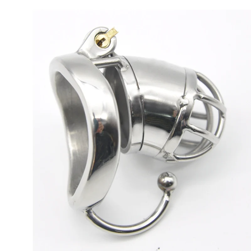 Chaste Bird Stainless Steel Male Chastity Small Cage with Base Arc Ring Devices Cock Ring Penis Ring Adult sex toys C271