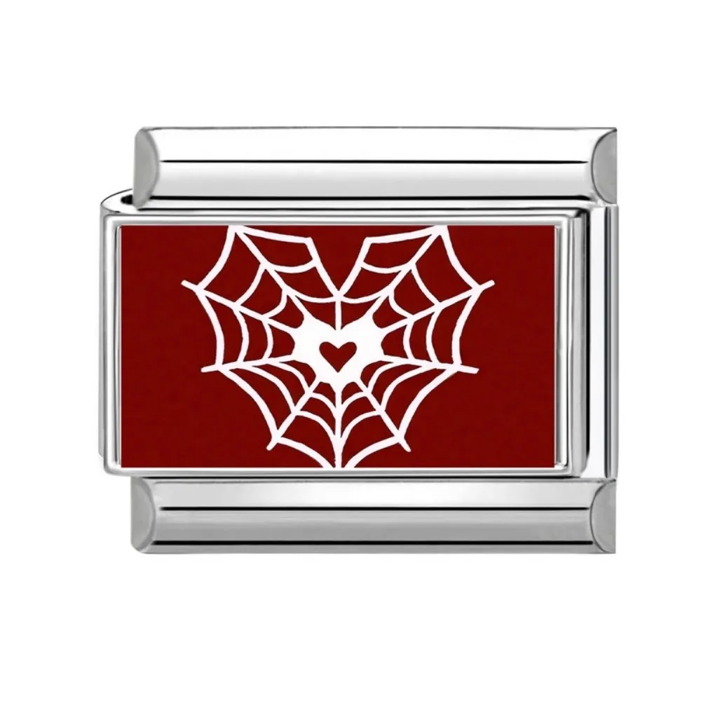 Red Element Italian Module Bracelet Stainless Steel Design Fit 9mm Bracelet Bracelet Charms Multi-Function Spliceable