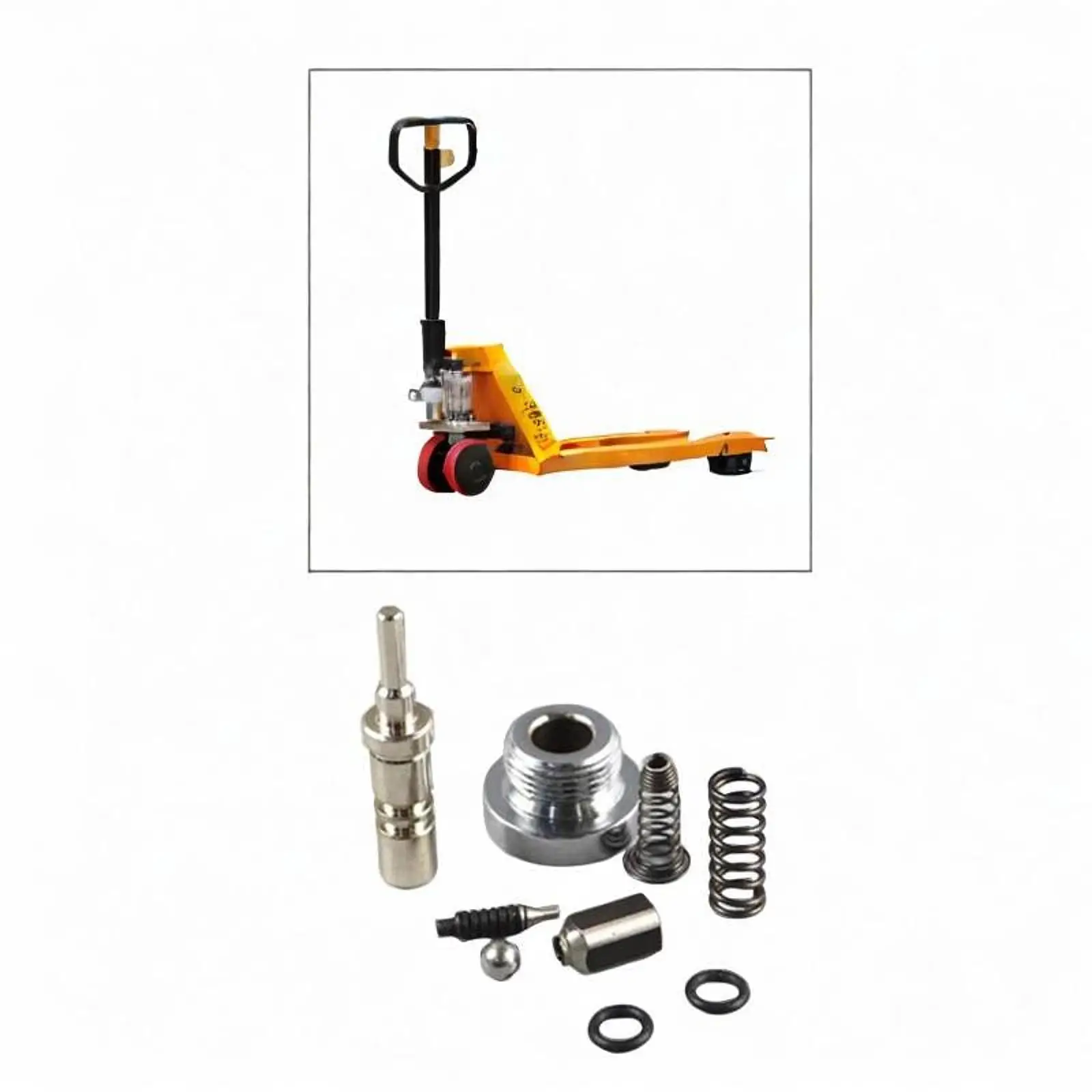 

Hydraulic Manual Forklift Oil Pump Valve Assembly Accessories Lifting Stacker Pressure Relief Valve Repair Kit for Akodi