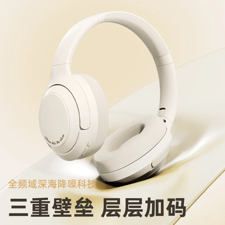 DR83 Wireles Headset ANC HiFi 40mm Large Dynamic Coil Soft Leather Earmuffs With Soundproofing And Noise Cancelling Earphone