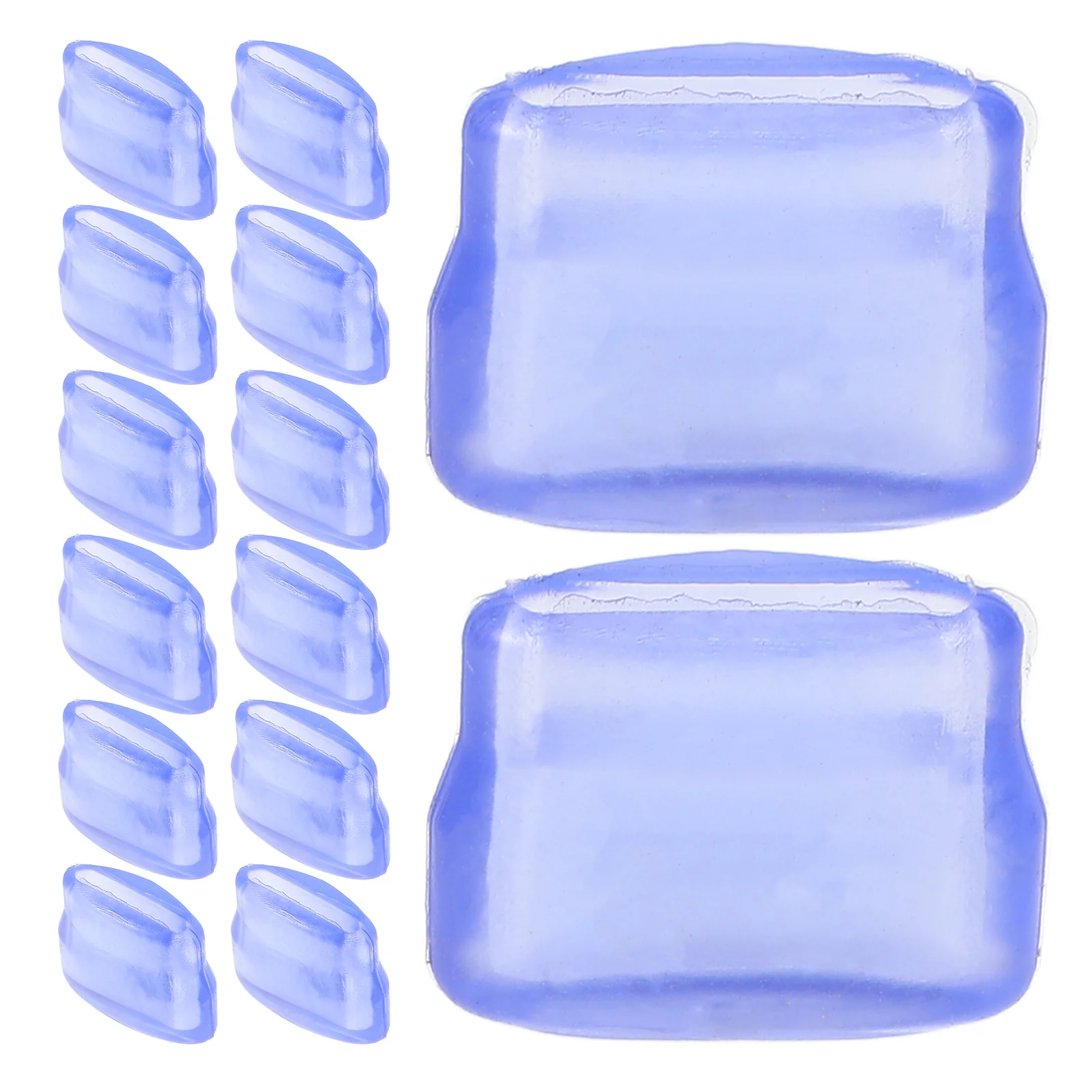 

20pcs Pot Lid Rack Feet Covers Replacement Plastic Leg Sleeves Pvc Anti-Slip Holder Bumpers For Kitchen Storage Organizer