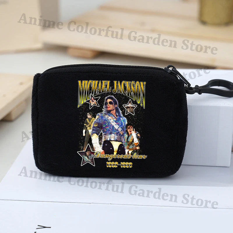 King of Pop Michael Jackson Cute Coin Purse for Boys Girls Anime