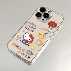 Etui na telefon Sanrio Hello Kitty do Samsung S24 S23 S22 S21 S20 S10 FE Note20 Note10 Plus Ultra Lite 5G Clear Soft Y2K Gift Cover