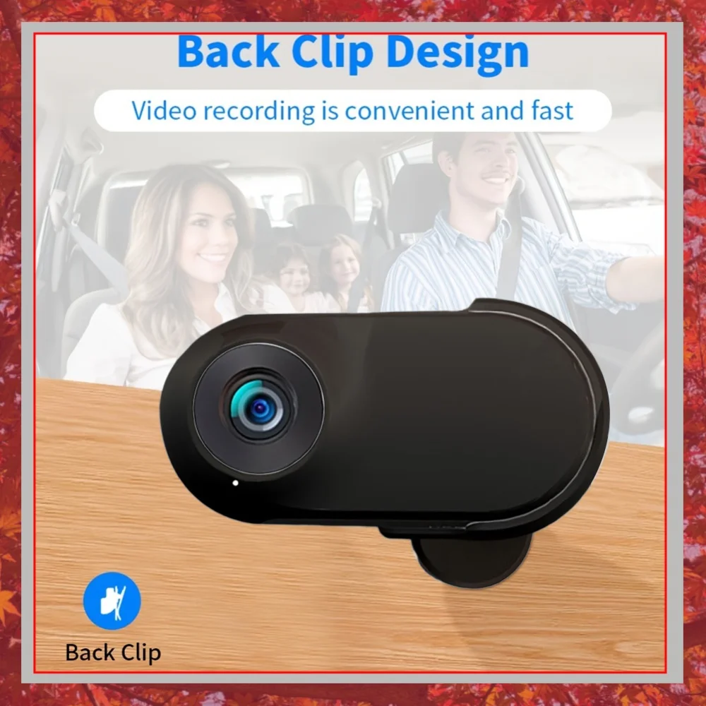 HD 1080P Cat Collar Camera For Pet Cameras and Monitors With 360 ° Wide Angle Lens Mini Portable Stable Sport Action Body Camera