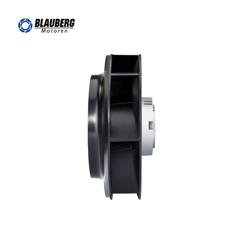 Kipas Sentrifugal Lengkung Belakang 355mm dengan Bantalan Radial, Tanpa Sikat, EC, untuk Kamar Mandi, Pemasangan di Saluran, dengan Kustomisasi OEM
