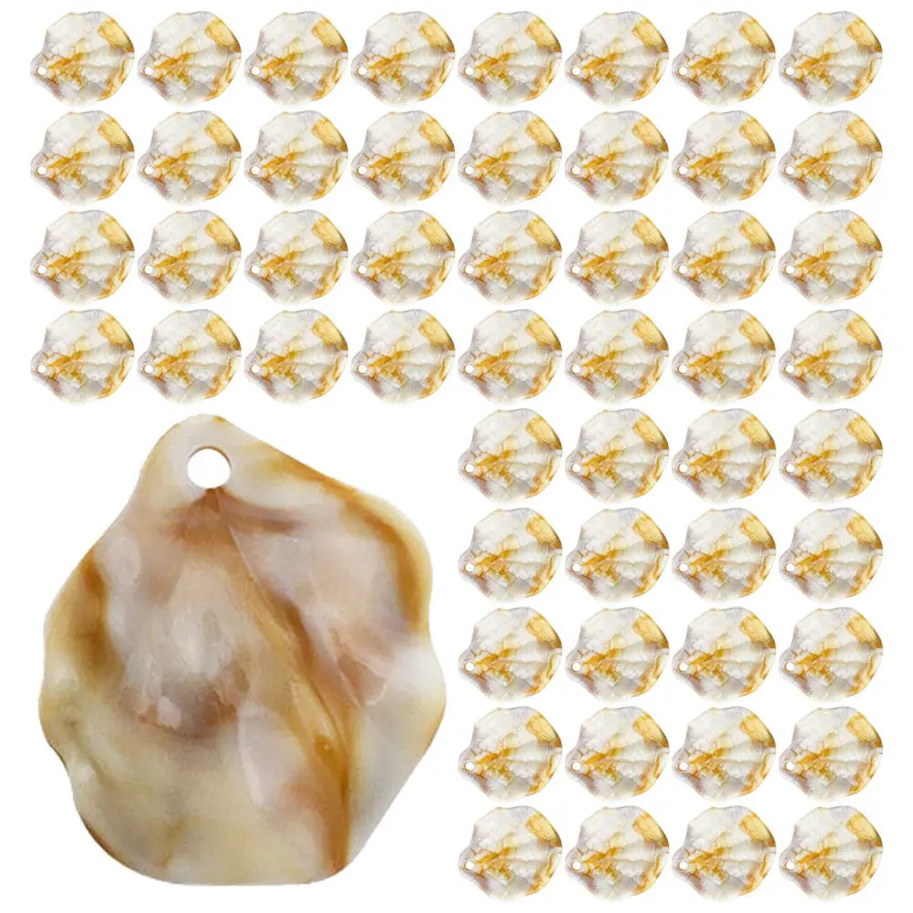 

100Pcs Abalone Shell Charms for Jewelry Making DIY Pendants Ocean Theme Craft Supplies Necklace Bracelet Decorative Elements