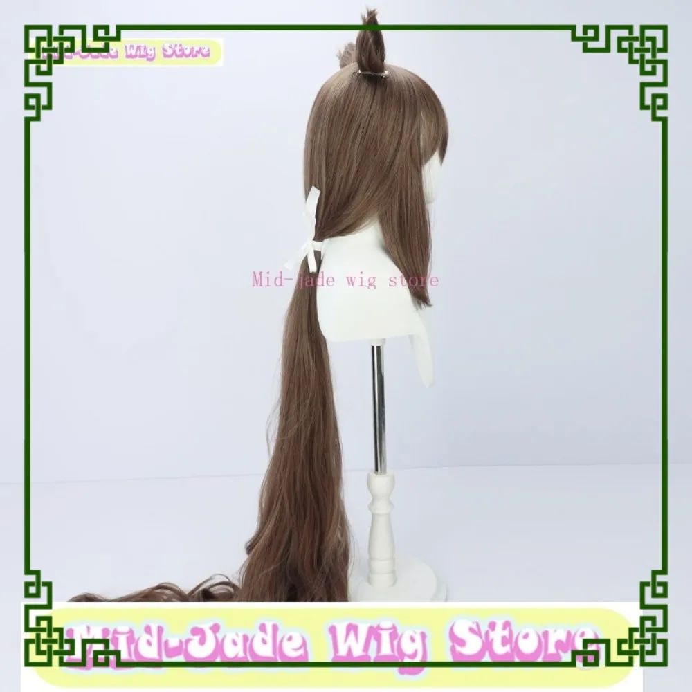 أوما موسومي جميل ديربي العبادة فيغا شعر مستعار تأثيري أنيمي لعبة تأثيري + نفس اللون آذان منتصف اليشم متجر شعر مستعار