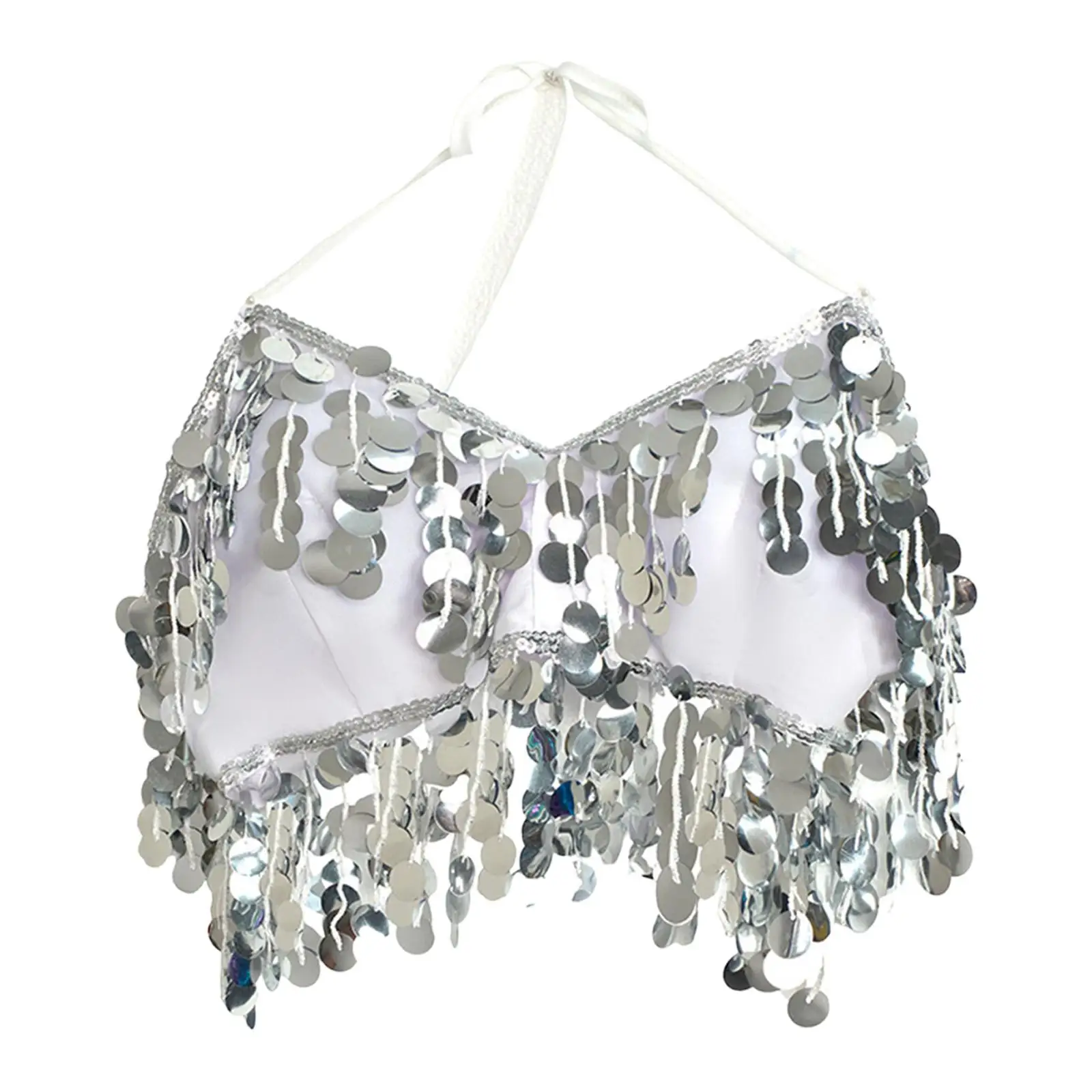 Sutiã de dança do ventre, carnaval, festa rave, acessórios para clube, roupa de balada, tops curtos com glitter, sutiã de dança do ventre, roupa de dança, sutiã de lantejoulas