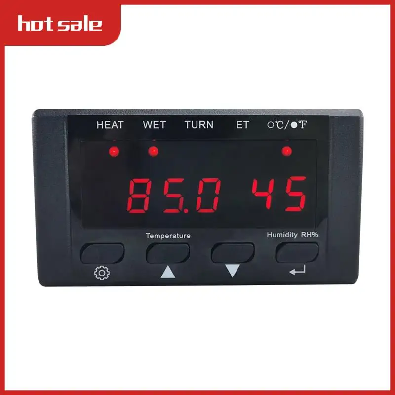 HT-10 حاضنة ترموستات التحكم في درجة الحرارة والرطوبة مع مؤشر الترطيب والتدفئة 110-220 فولت الملحقات السوداء