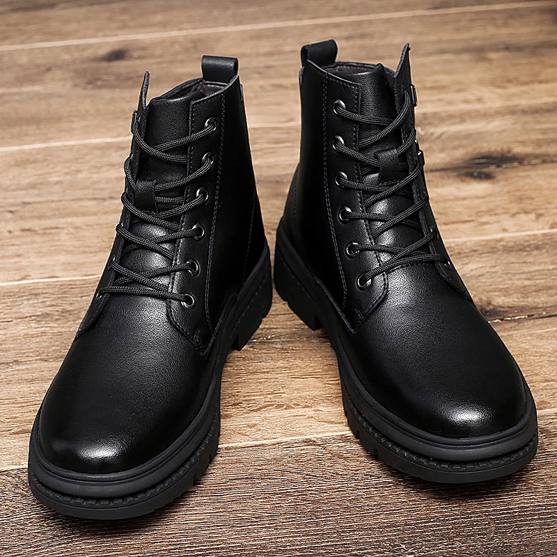 Botas De cuero genuino para Hombre, hechos a mano Botines Chelsea, cómodos e informales, otoño e invierno, 2023