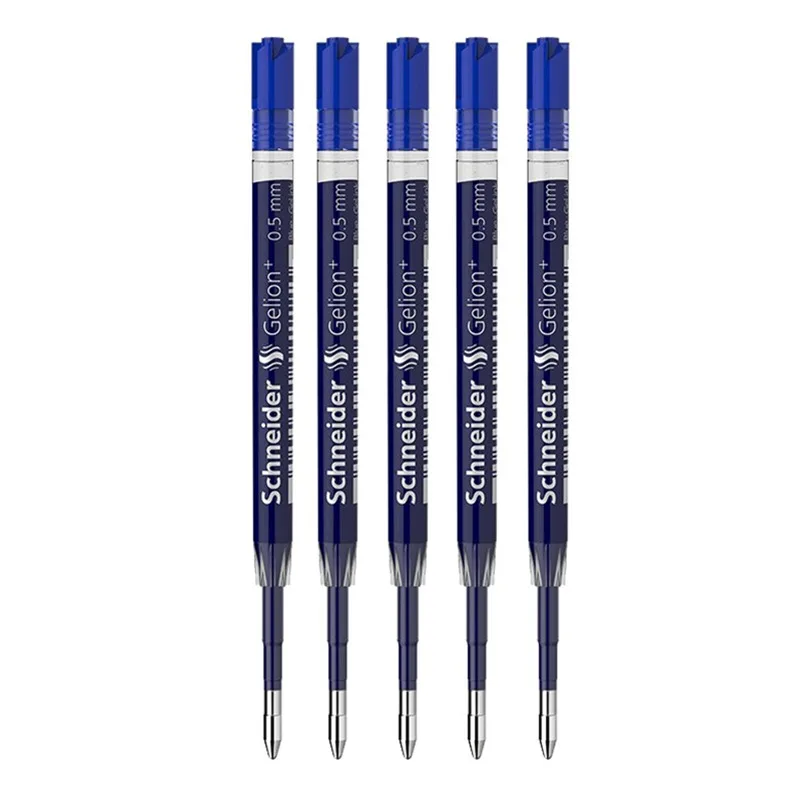 

5pcs G2 Black Blue Red Refills Germany Schneider Press Gel Pens 0.5mm/0.7mm Ballpoint Pen/Metal Ball Pen Writing Stationery