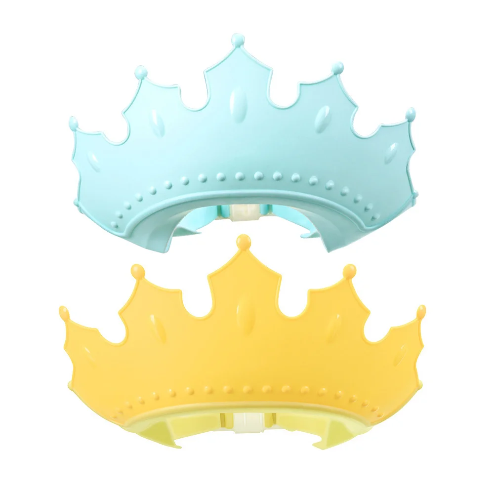 قطعتان من قبعات استحمام الطفل المصنوعة من السيليكون لحماية الاستحمام، أغطية رأس شامبو قابلة للتعديل للأطفال الصغار #3