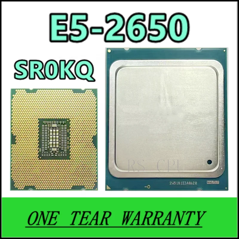 E5-2650 E5 2650 SR0KQ 2.0 GHz ใช้ 8-Core 16 ด้าย CPU โปรเซสเซอร์ 20M 95W LGA 2011