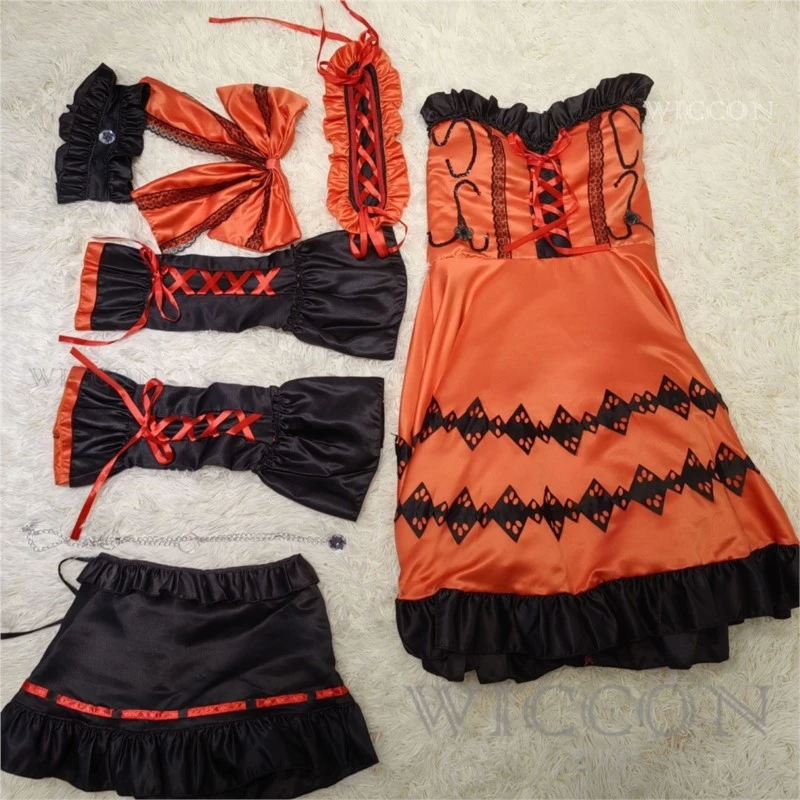 DATE A LIVE Tokisaki Kurumi Peluca de disfraz de Cosplay Con Clip de flequillo, coletas de cómic Con pesadilla negra, larga de ponytiales peluca, disfraces