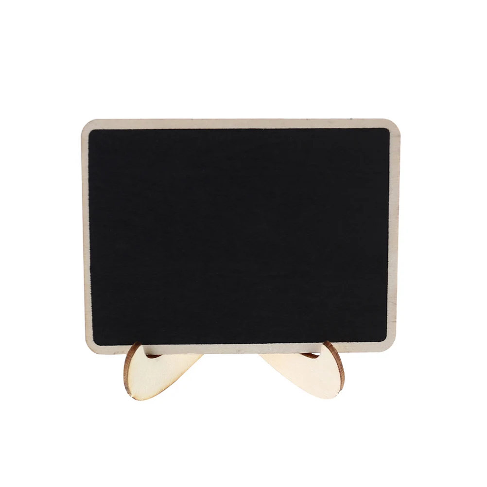 

16 Pcs Mini Blackboard Wooden Chalkboards Desk nament Message Board Party Weddings Kids Crafts Signage Garden Decor Display