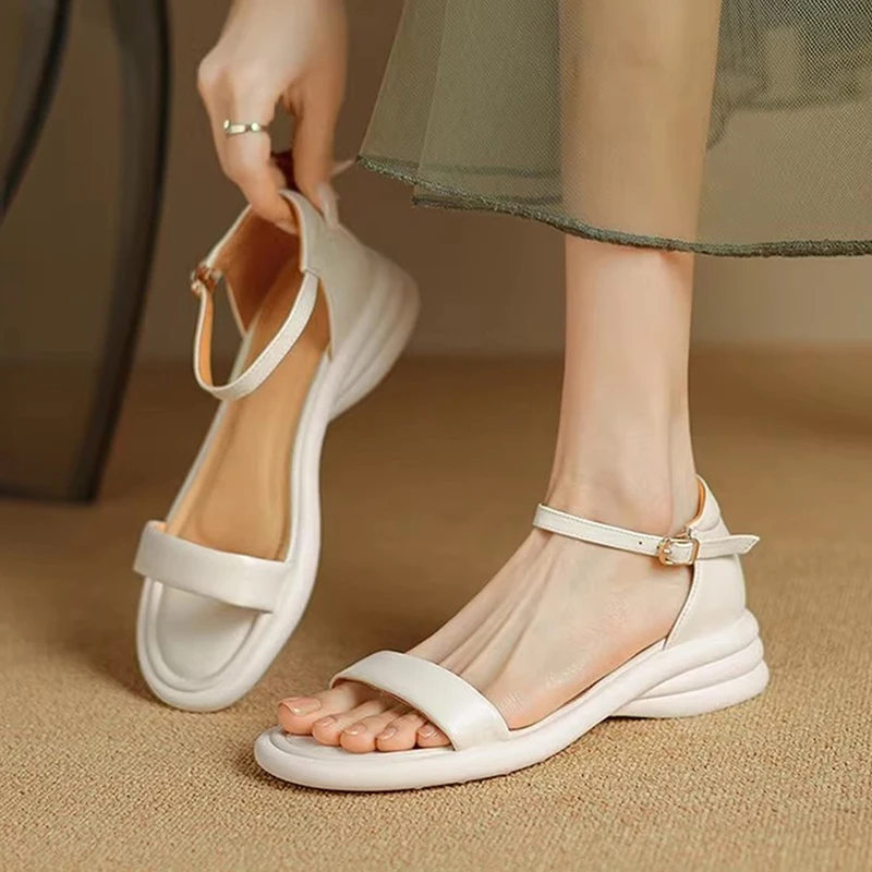 

Women's Heeled Sandals Fashion Elegant Woman Shoes Dress Walking Comfort Slippers New Brand Chunky Mujer Flip Flops