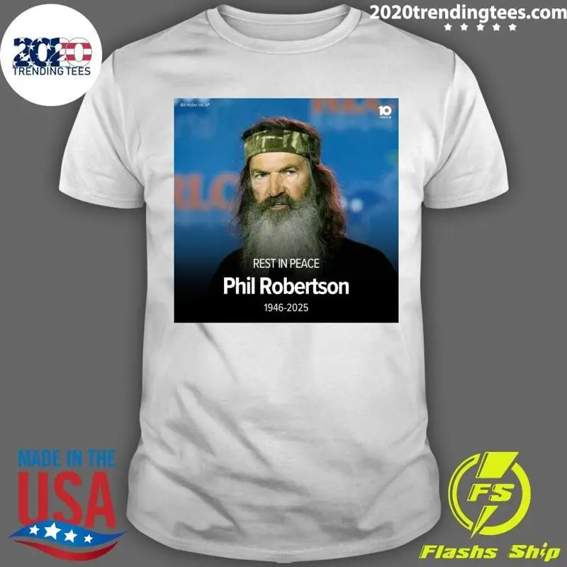 

Футболка Rest In Peace Phil Robertson 920, 2021, разноцветная, S 5XL