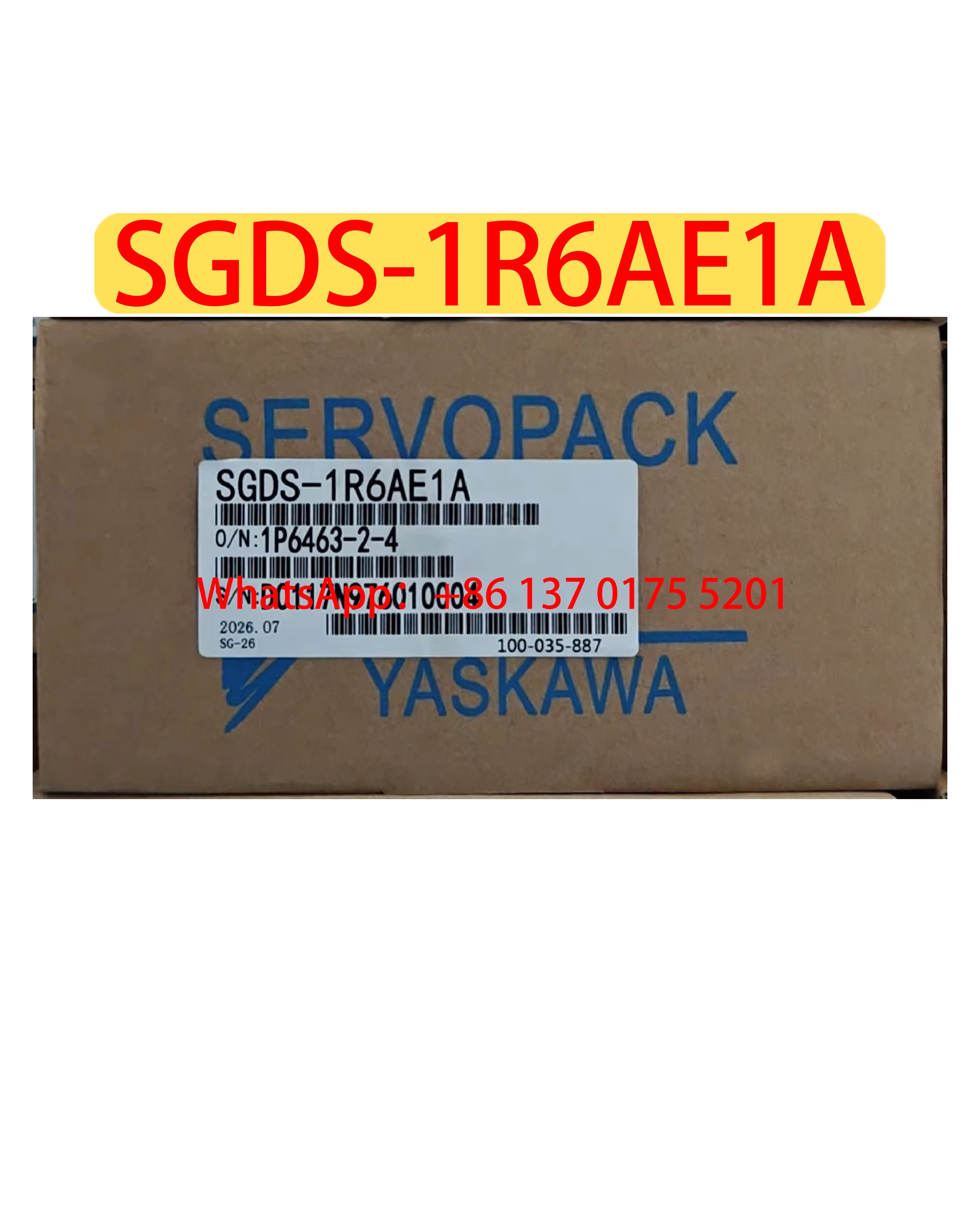 SGDS-1R6AE1A Brand New Servo Drive Original Genuine，Fast Shipping