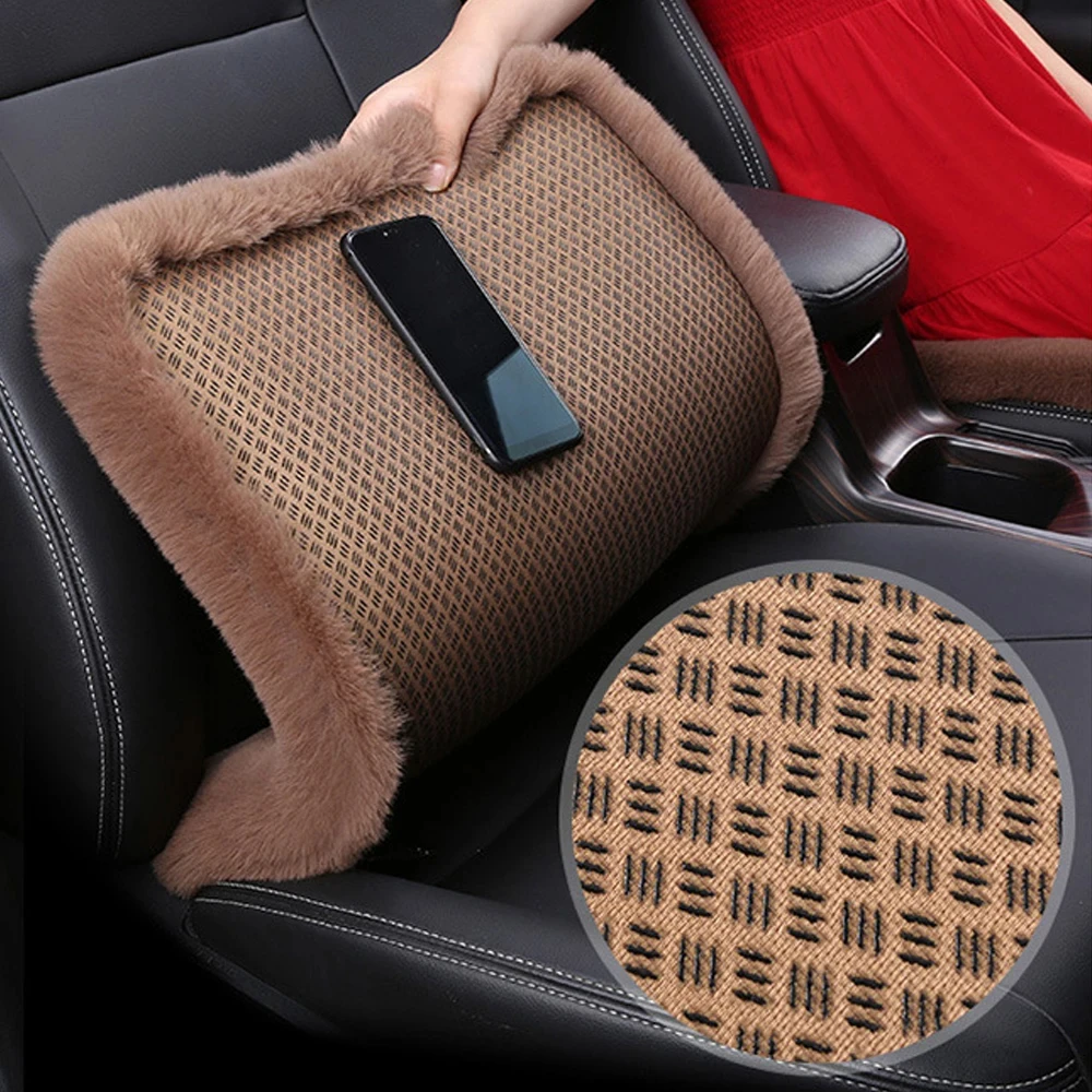 Cojín de felpa para asiento de coche, funda de lana para Hyundai i30, Creta, Tucson, ix35, Solaris, Elantra, Santa Fe, Kona, i40, Getz, Palisade, Terracan