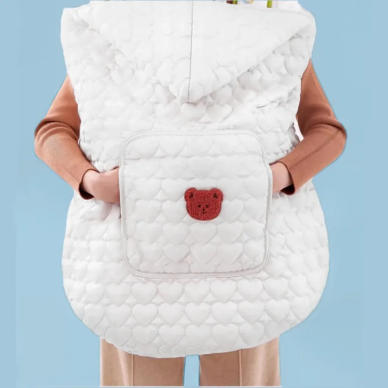 Baby windproof blanket cart blanket children's waist stool windproof strap winter portable quilt warm thickened