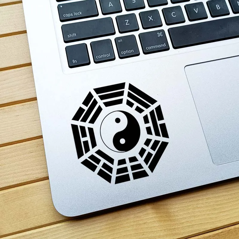 Yin Yang Symbol Vinyl Trackpad Laptop Sticker for Macbook Air 13 Pro 14 16 Retina 12 15 Inch Mac Tablet PC Mobile Notebook Decal