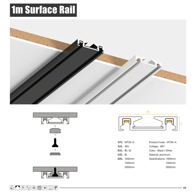 khelse H6mm ultra dünnes magnetisches Schienen lichts ystem 48V Wohnzimmer Decken halterung LED Decke Magnet Schiene Lampe Scheinwerfer Kronleuchter 5