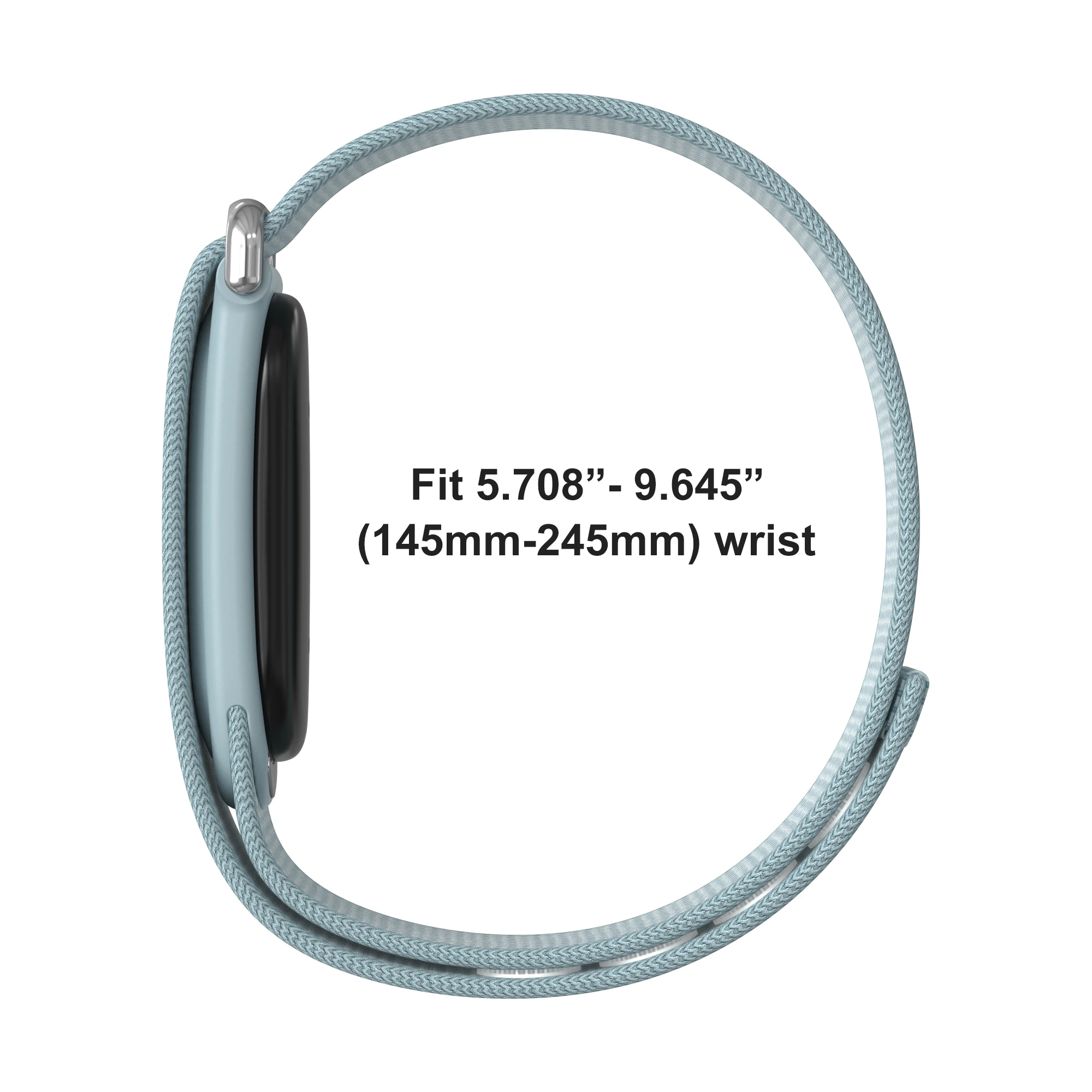 Google Fitbit Air Atmungsaktives Sport-Fitness-Tracker-Armband aus gewebtem Nylon, verstellbares weiches Armband für Laufzubehör – Detail 4
