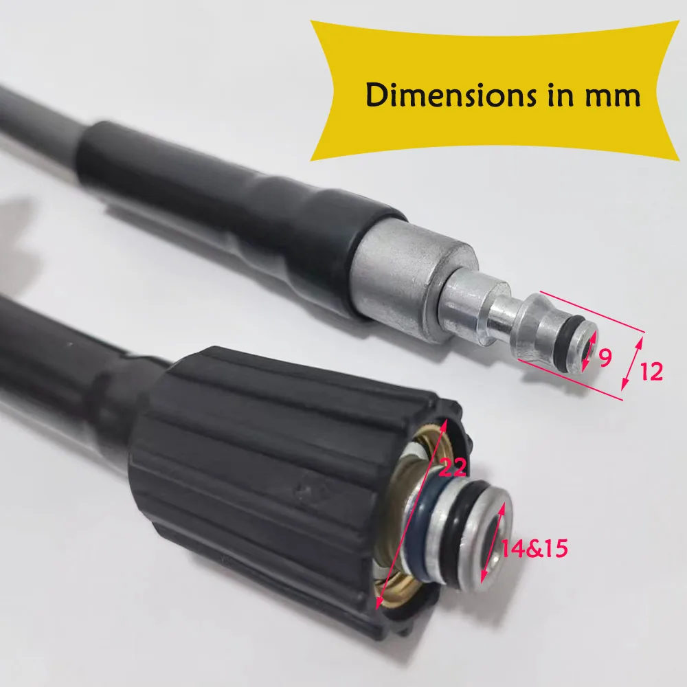 Удлинительный шланг для мойки автомобилей, сверхгибкий резиновый шланг для мойки высокого давления, для очистки сточных вод, для Lavor/Vax