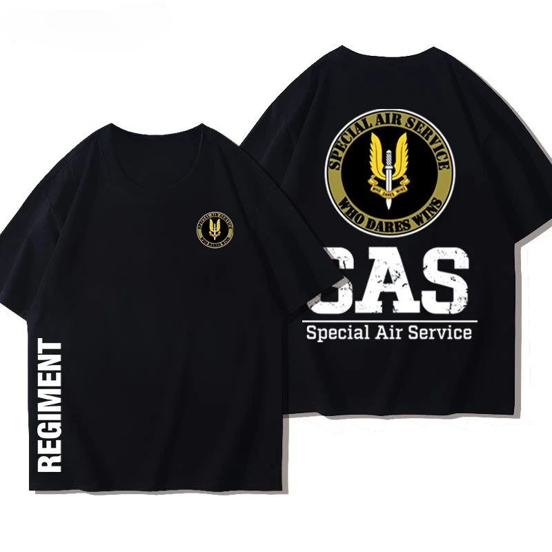 Military SAS Sniper Men Tshirt Sniper Shirt Army T Shirt for Man Special Military Operations Short Sleeve Casual Male Summer Tee