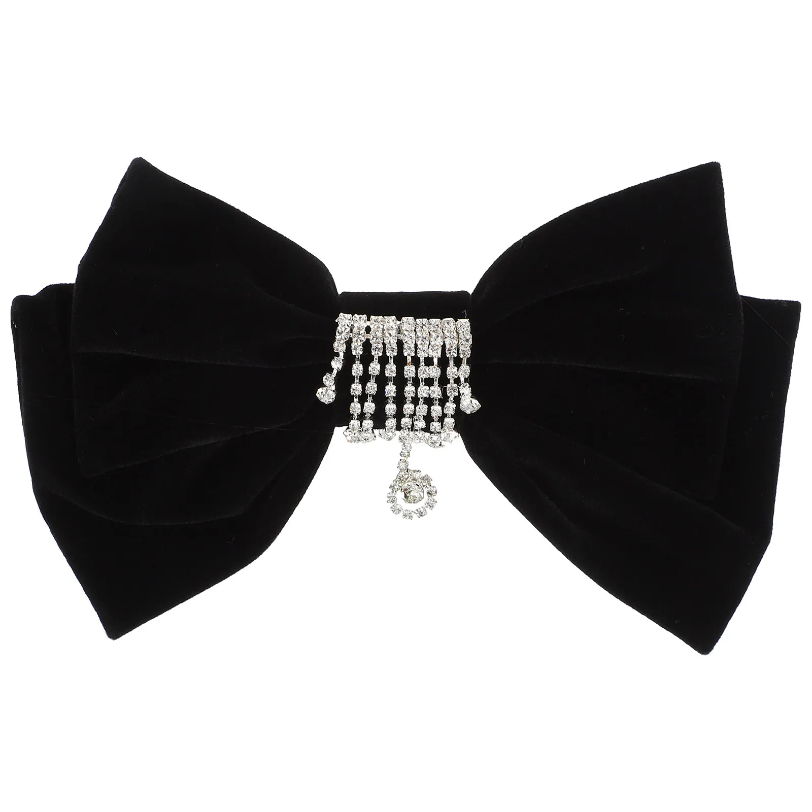 

Ретро-заколка для волос с большим бантом и стразами для густых, тонких, кудрявых и прямых волос, для свадьбы, помолвки, девичника