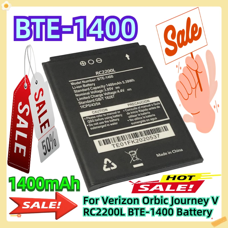 

For Verizon Orbic Journey V RC2200L BTE-1400 Battery 1400mAh