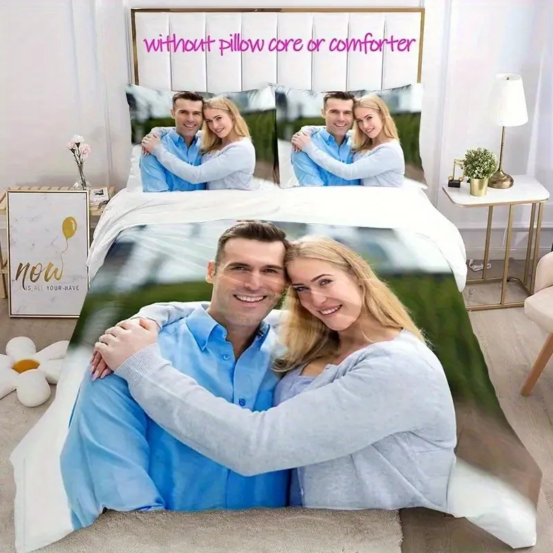 Customized images Duvet Cover Set Comforter Bedding Set 3D Children'S  Quilt Cover King Size Bedroom Comforte Cute Printed