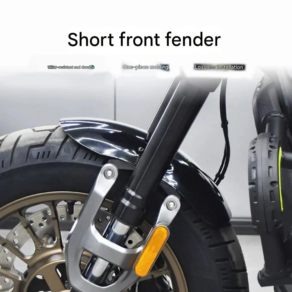 For VOGE CU625 motorcycle modified short front fender front mud tile water retaining plate sand removal plate accessories