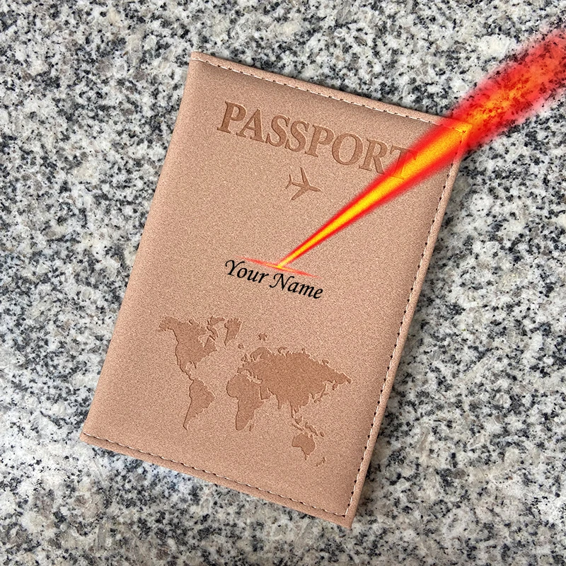 Nome personalizado no porta-passaporte carteira de viagem capa pu para passaporte passeport personalizado (confirme o nome primeiro então fazer o pedido)