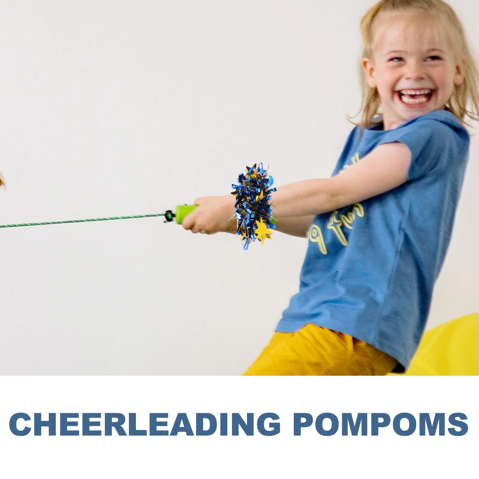 6 Pcs 치어 리더 Pom Poms 어린이 손목 꽃 반짝이 응원 댄스 파티 소품 팬 기념품 스피릿 기어 치어리딩
