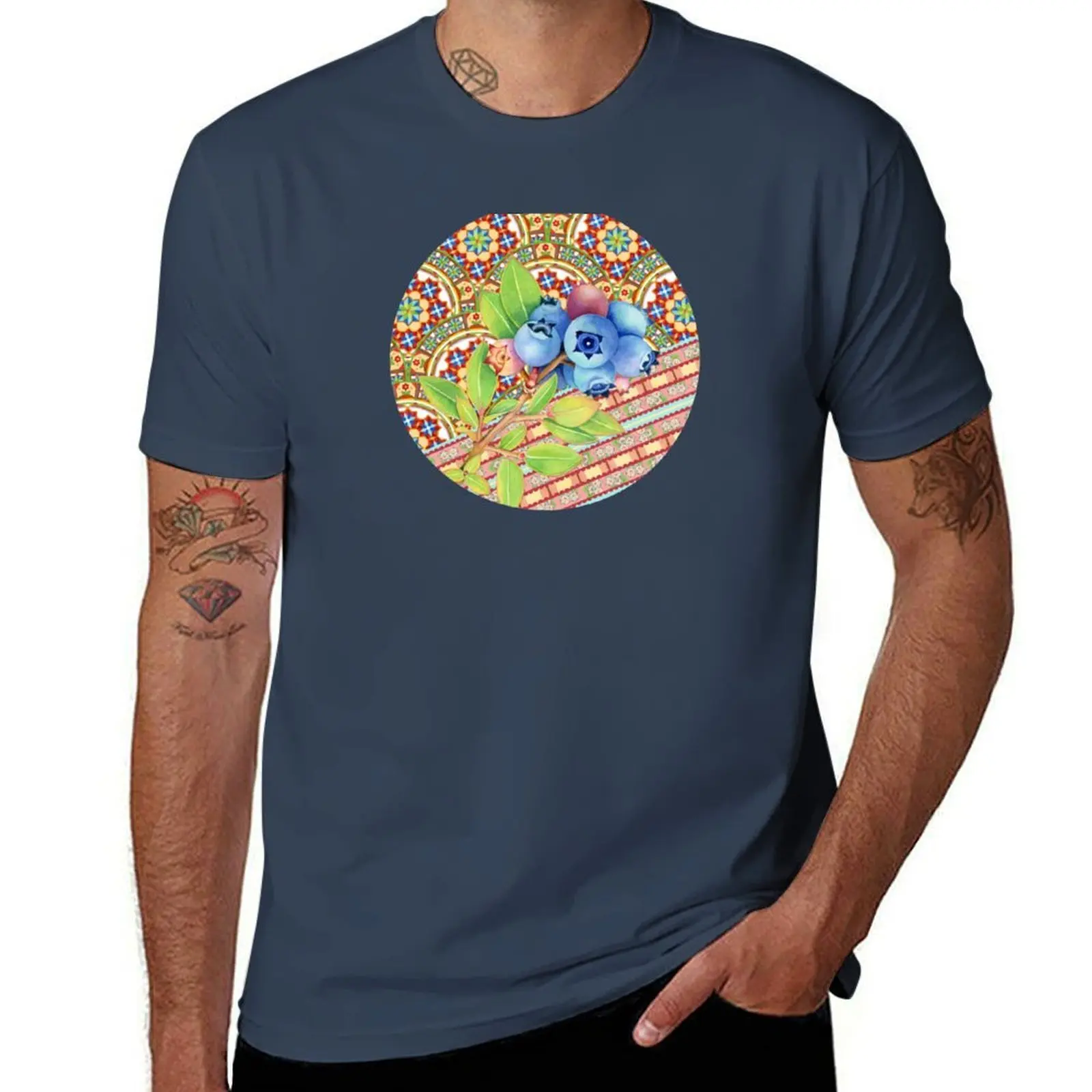 

Maine Nouveau Rococo Blueberries T-Shirt Lightweight Hiking T-Shirt