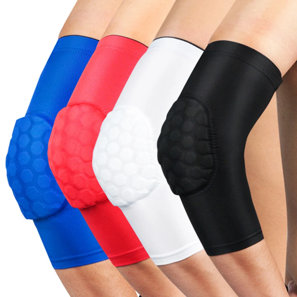 1Pcs Sports Elbow Compression Sleeve Arm Forearm Support Brace Crashproof Honeycomb Pad Cycling Running Basketball Arm Guard