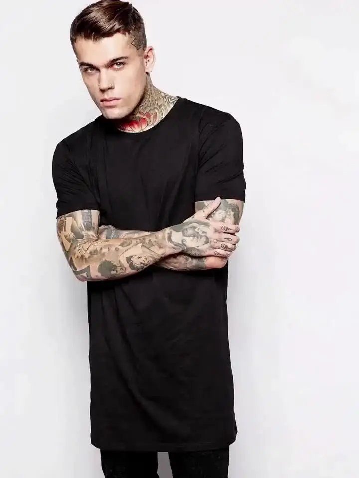 Nuova Collezione 2026: T-Shirt Nera da Uomo a Maniche Corte, Stile Hip Hop, Casual, per Uomo