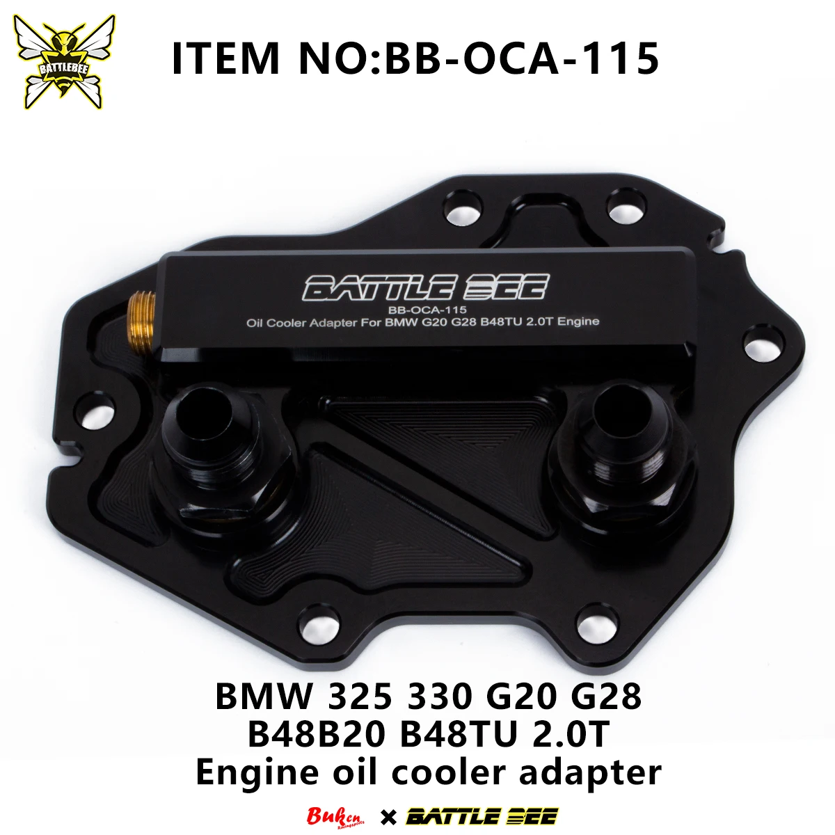 BATTLEBEE Car Engine Oil Cooler Modification Thermostat Radiator Oil Cooling For BMW G series B48TU 2.0T BB-OCA-115