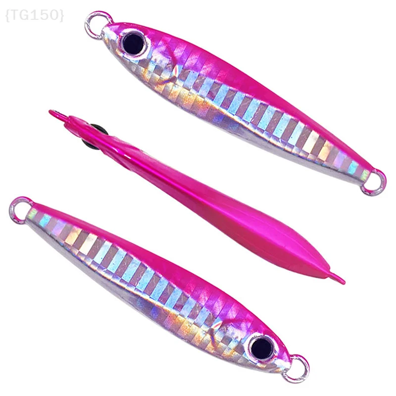 【N】1 Pcs Precision Laser Metal Jig Lure Set | Sinking Action & High Reflectivity For Saltwater Fish
