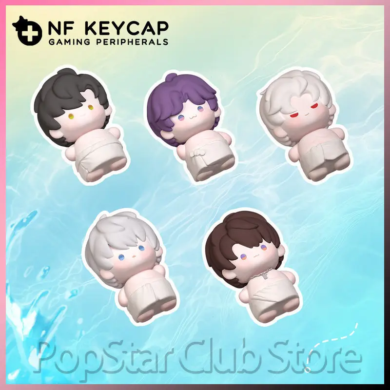 Love And Deepspace Keycaps Mechanical Keyboard Game Peripheral Sylus Rafayel Zayne Caleb Xavier Creative Up And Down Keycaps Gif