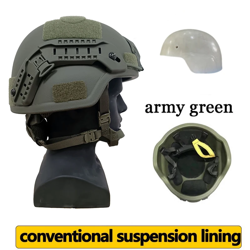 NIJ IIIA Niveau 3 ACH Mich Tactische militaire gevechtsballistische UHMW-PE ballistische helm